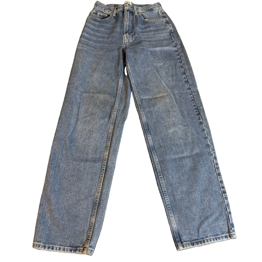 BDG Urban Outfitters Womens High-Rise Baggy Jeans 27x31 Medium Wash Blue Cotton
